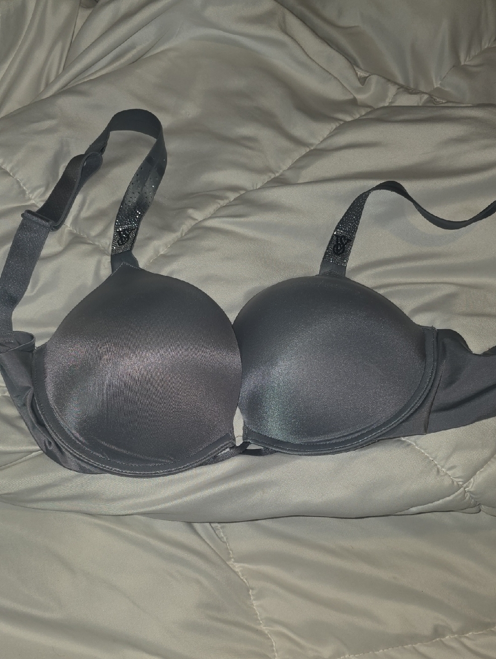 Victoria's Secret Smooth Molded T-Shirt Bra - Charcoal